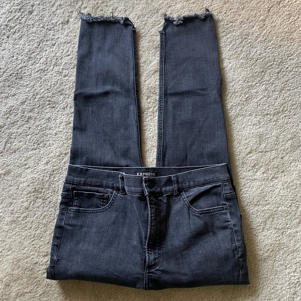 Express High Rise Ankle Legging Jeans Size 12